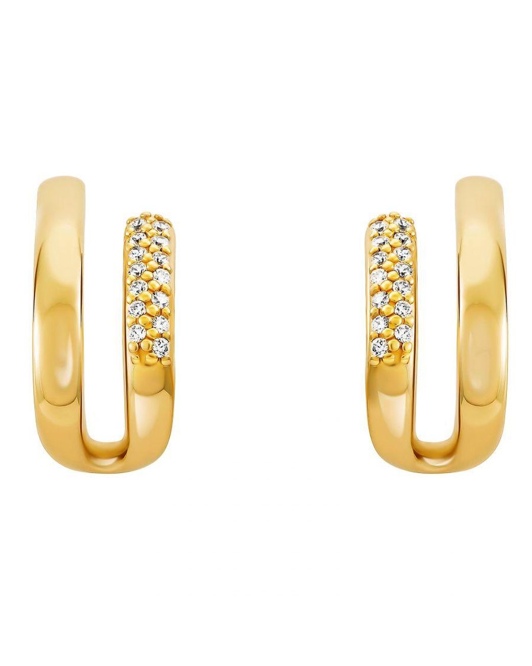 Orphelia Metallic 'Emily' 925 Sterling Drop Earrings