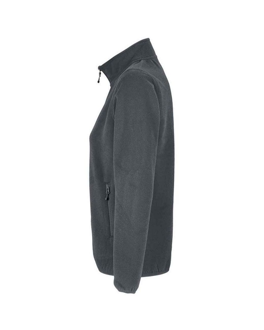 Sol's Gray Ladies Factor Microfleece Recycled Fleece Jacket