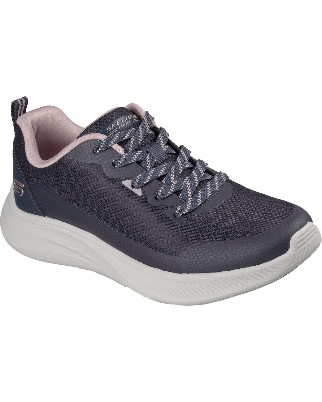 Skechers Blue Bobs Moda Flex Textile Dark Trainers