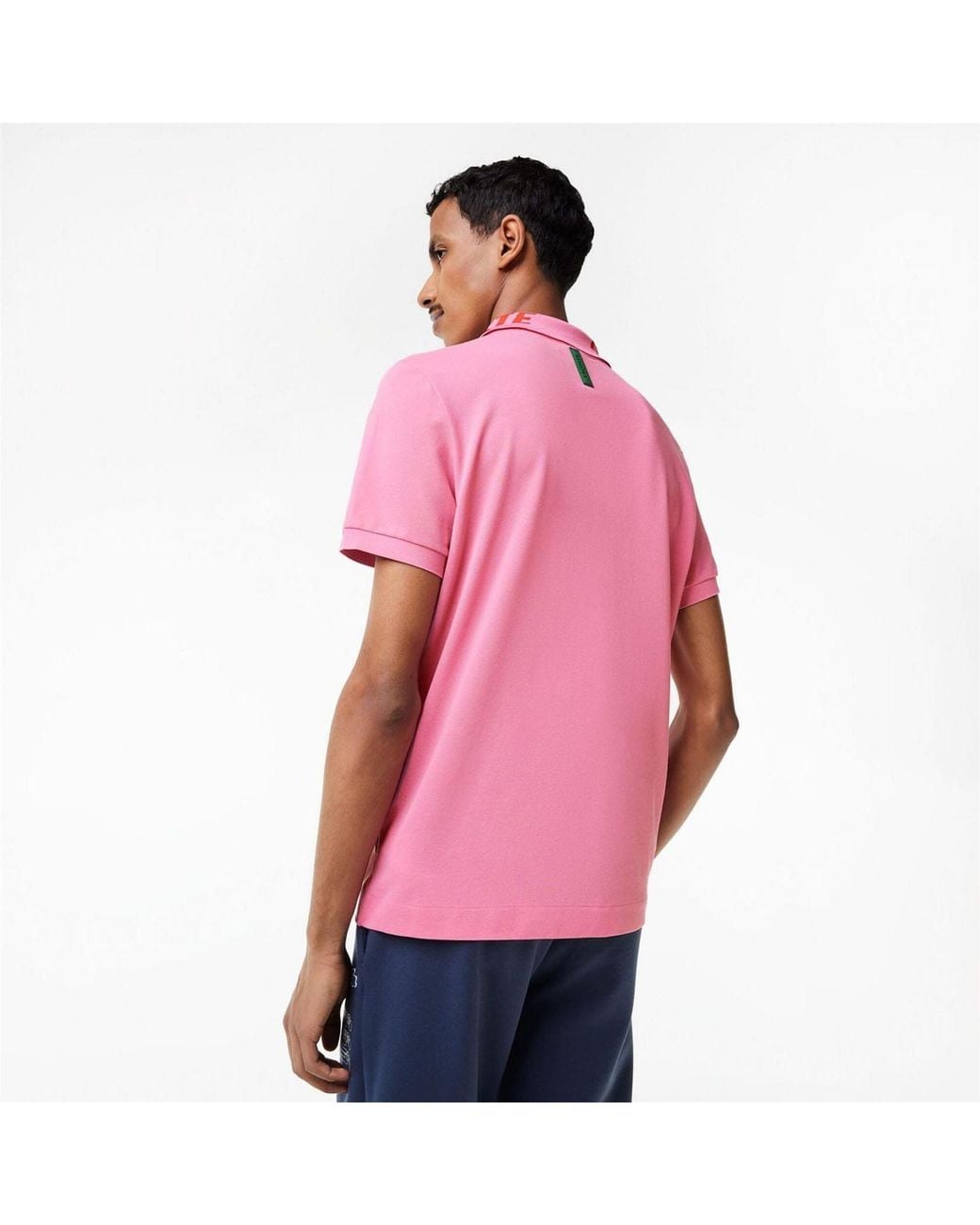 Lacoste Pink Fit Movement Polo Shirt for men