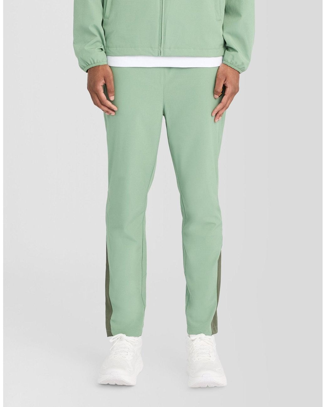 Lyle & Scott Green Panelled Track Pants for men