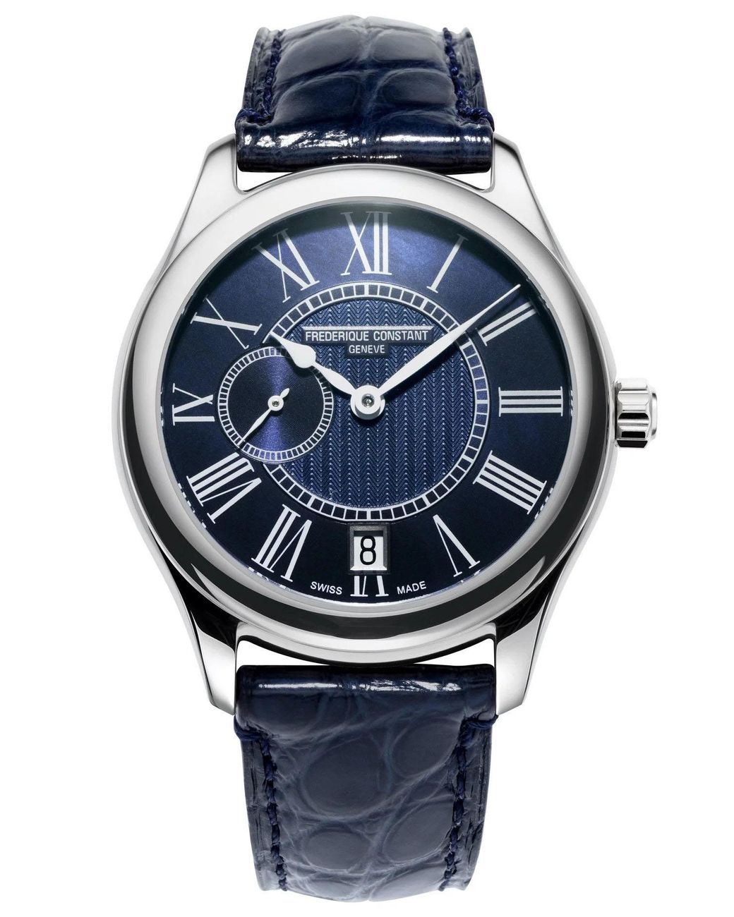 Frederique Constant Gray Frédérique Watch Fc-318Mpn3B6 Leather (Archived)