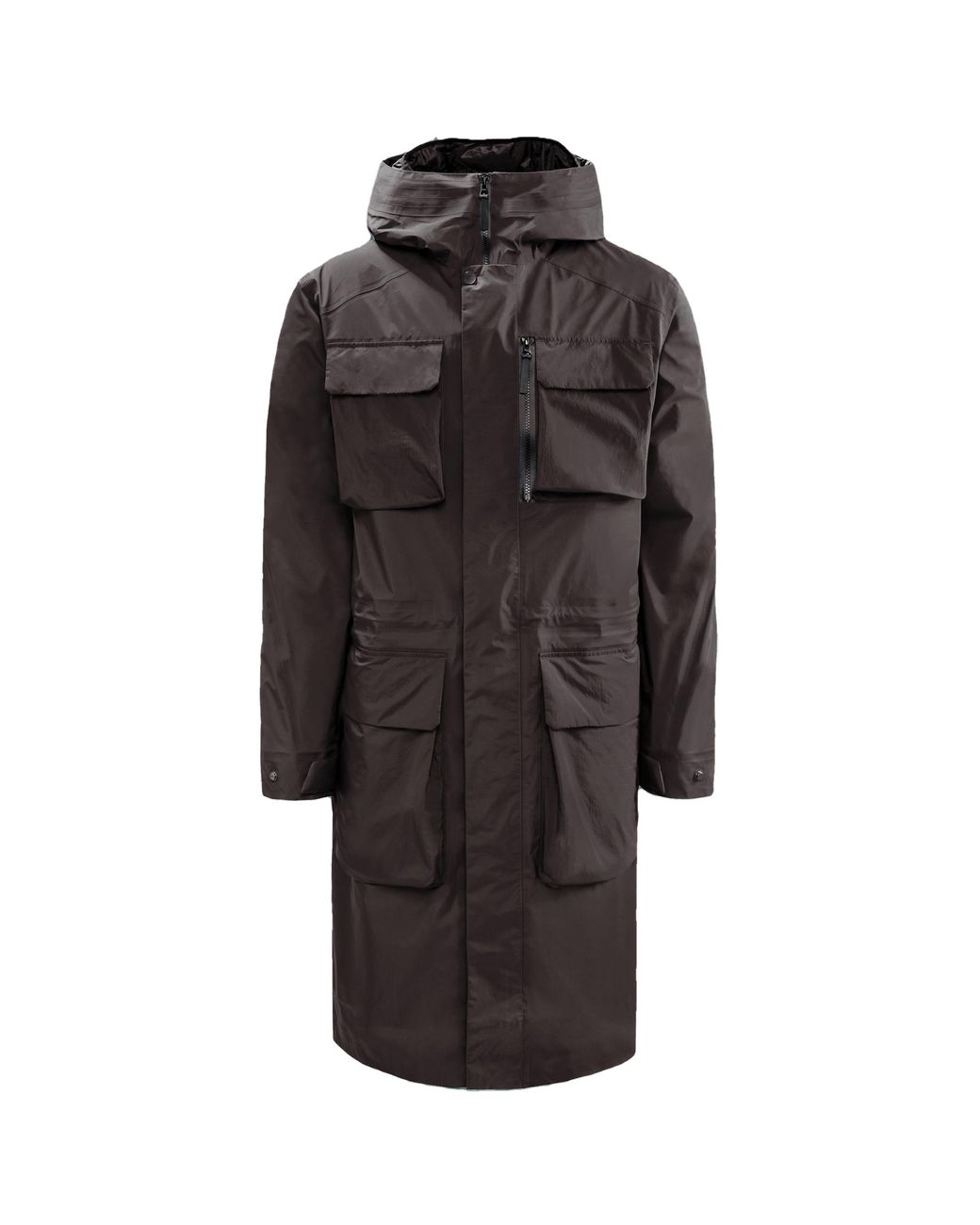 Jack Wolfskin Black Tech Lab Hudson Uards Parka Jacket for men