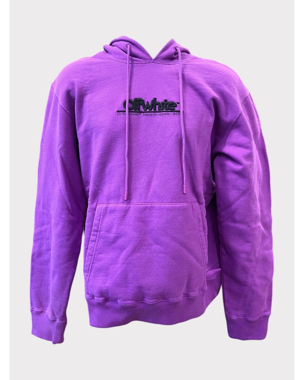 Off-White c/o Virgil Abloh Purple Chunky Logo Slim Hoodie Orchid for men