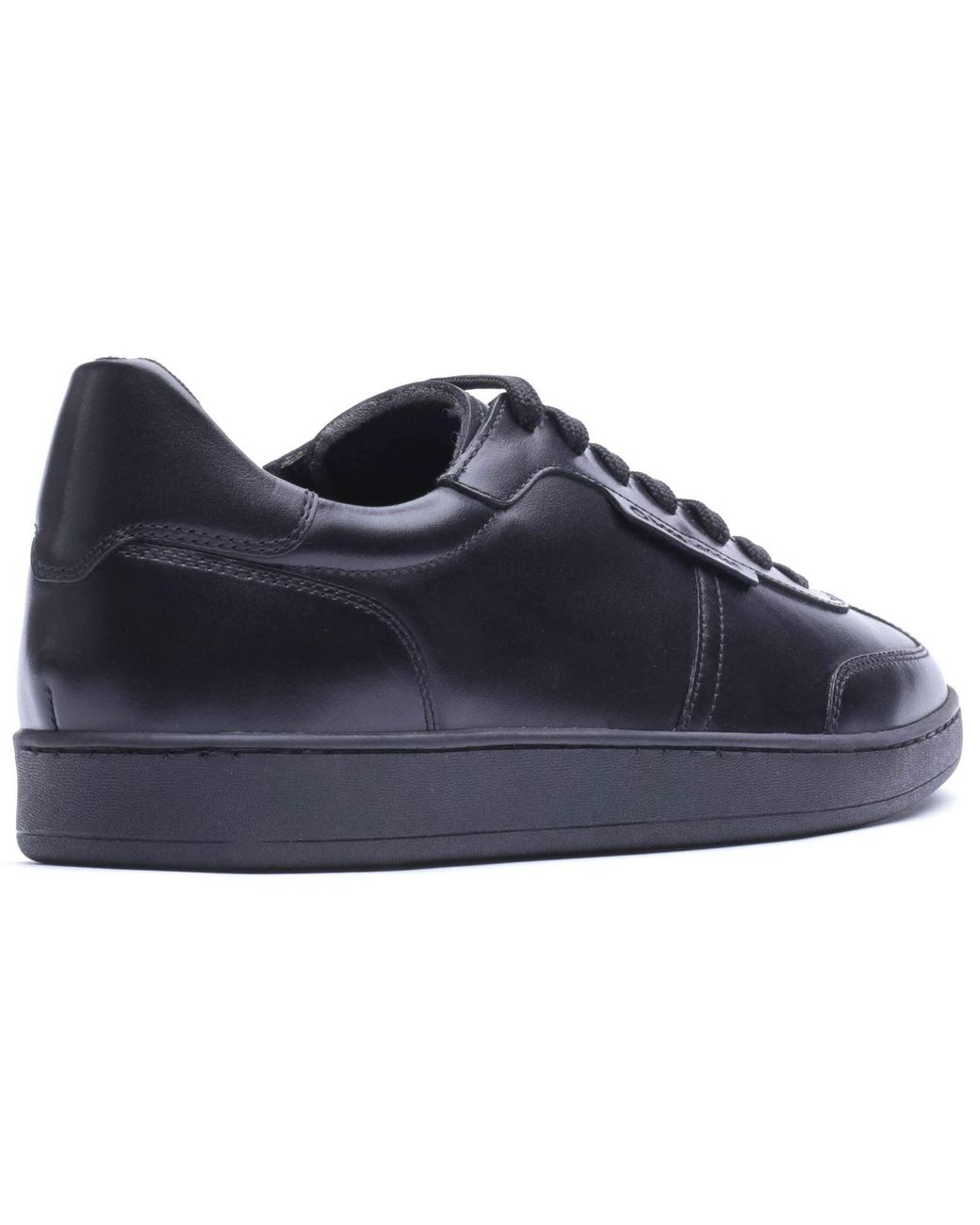 Base London Blue Tucker Leather Trainers for men