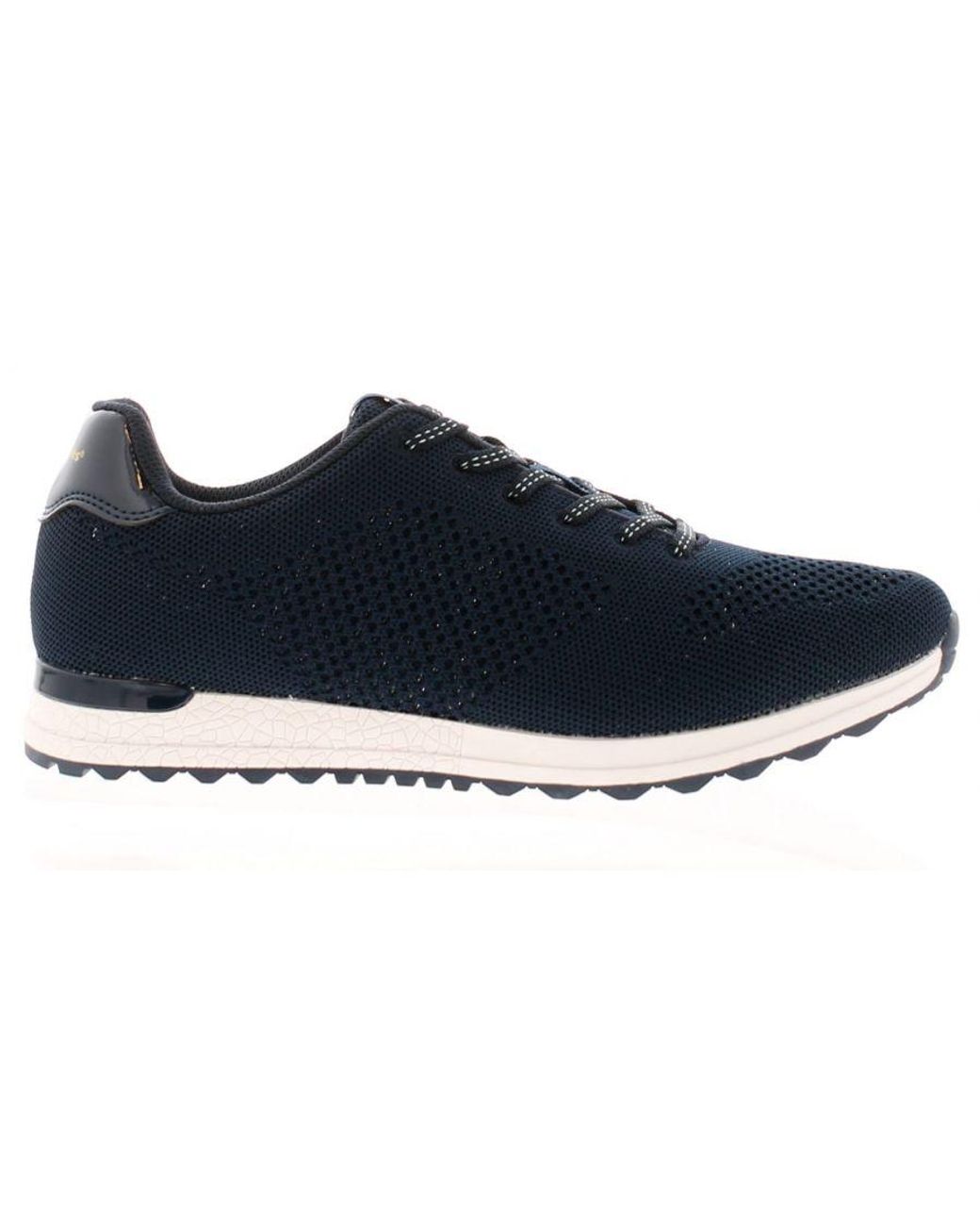 Hush Puppies Blue Katrina Memory Foam Trainers