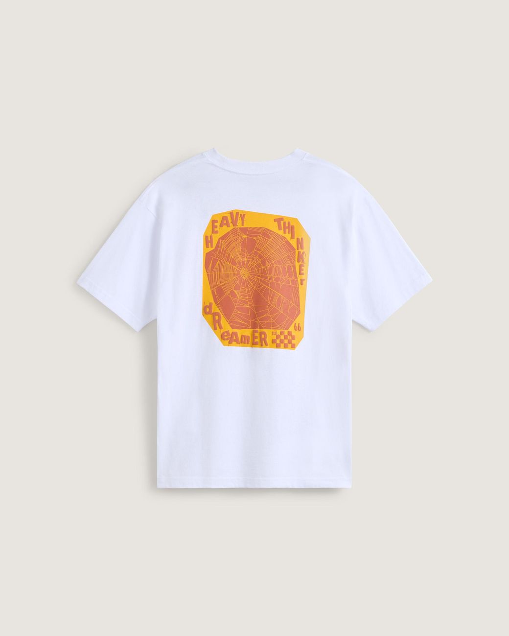 Vans White Heavy Thinker Loose Fit Short Sleeve T-Shirt for men