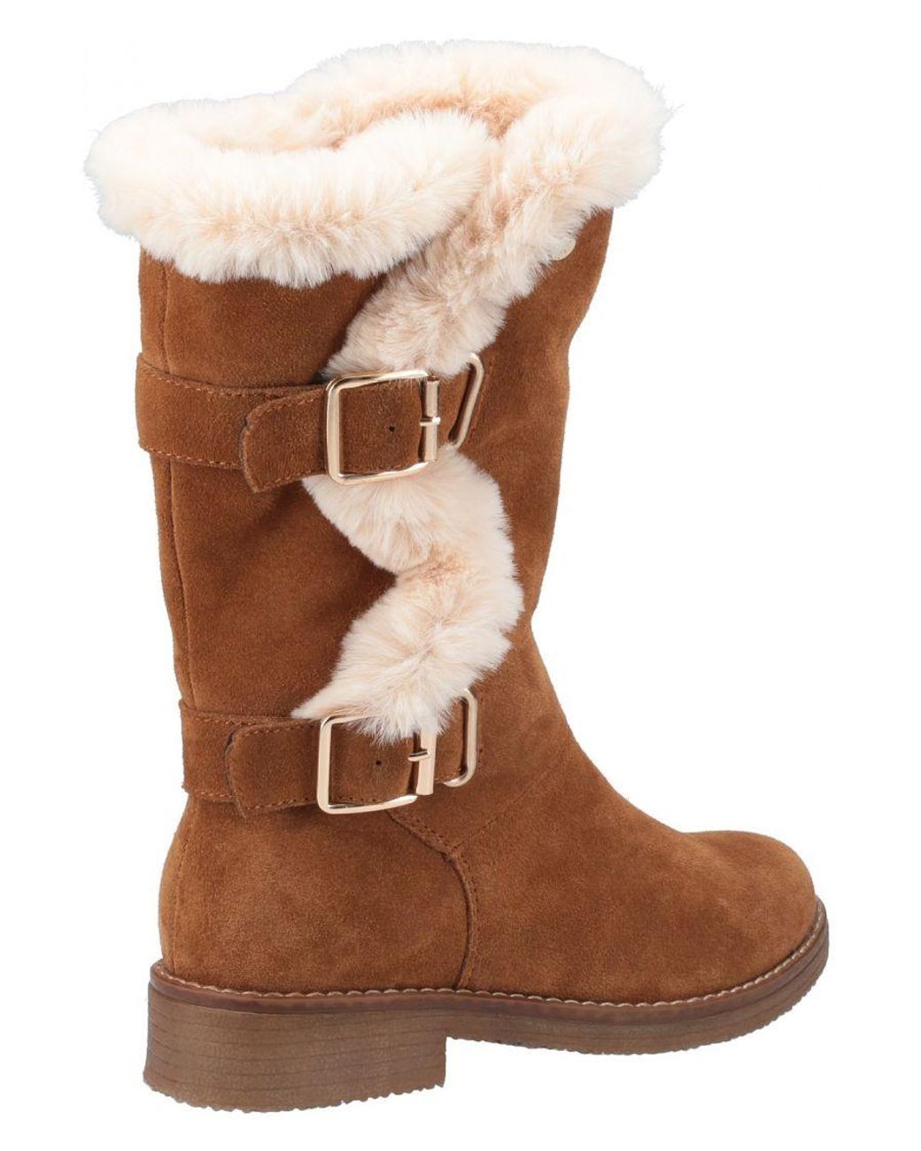 Hush Puppies Brown Megan Ladies Mid Boots
