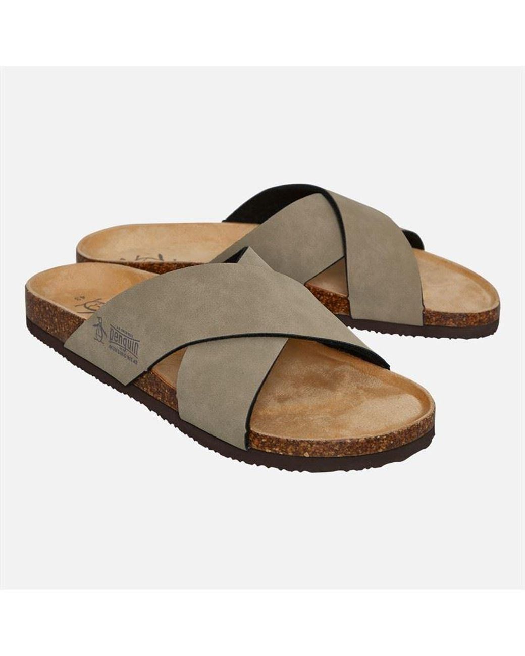 Original Penguin Brown Pack Sand Sandals for men