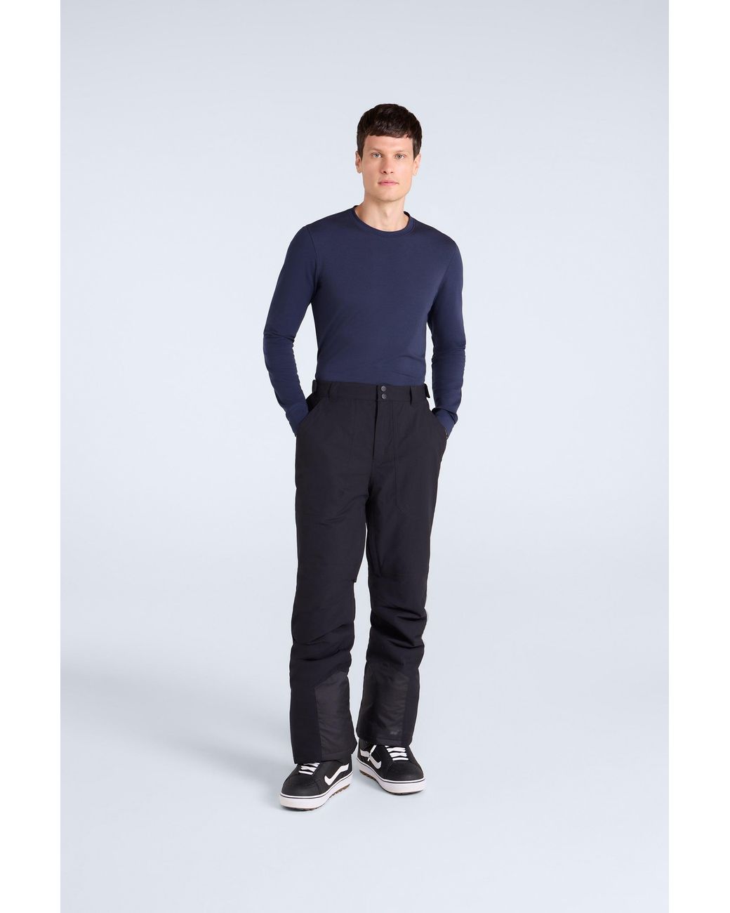 Mountain Warehouse Blue 'Morzine' Waterproof Ski Pants Warm Insulated Winter Snowboard Trouser for men