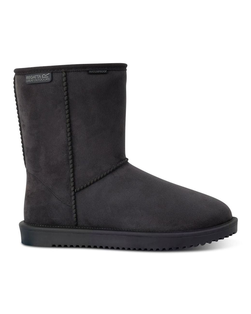 Regatta Black Risley Mid Faxu Fur Boots