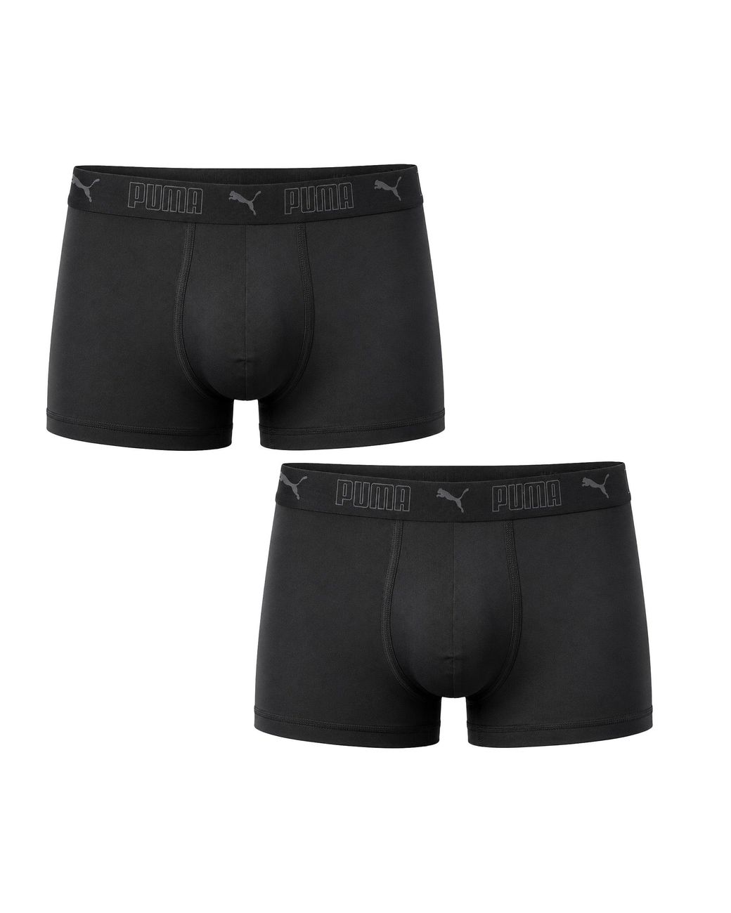 PUMA Black 2-Pack Sport Microfiber Boxer Shorts for men