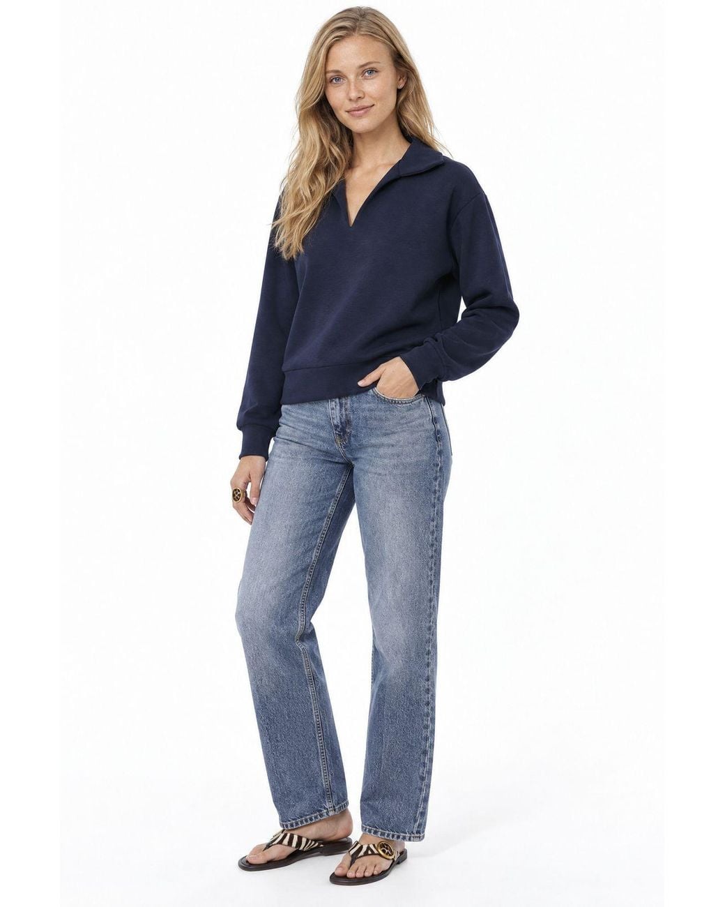 Busem Blue Modal Blend Blouse