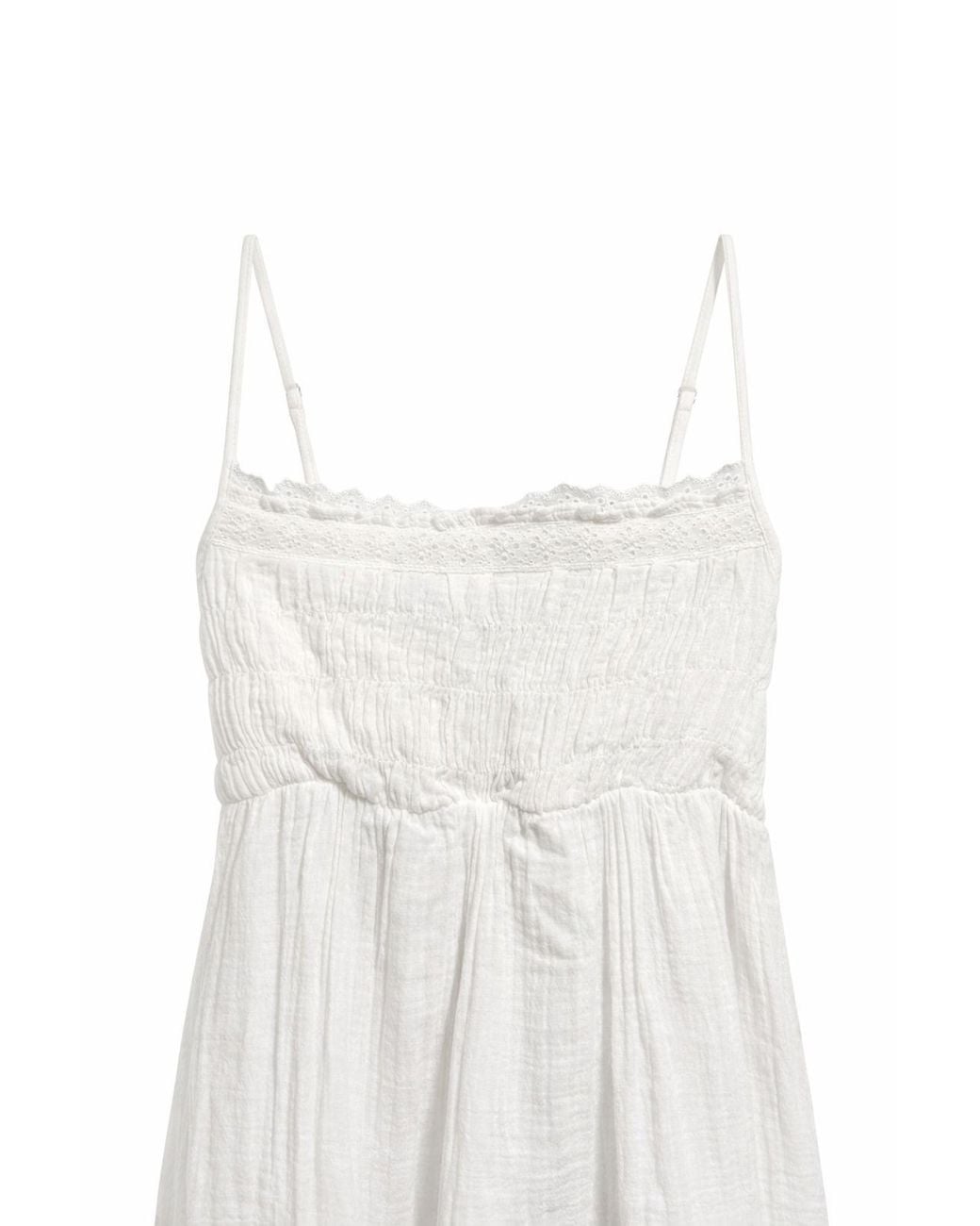 MixRay White Textured Maxi Dress