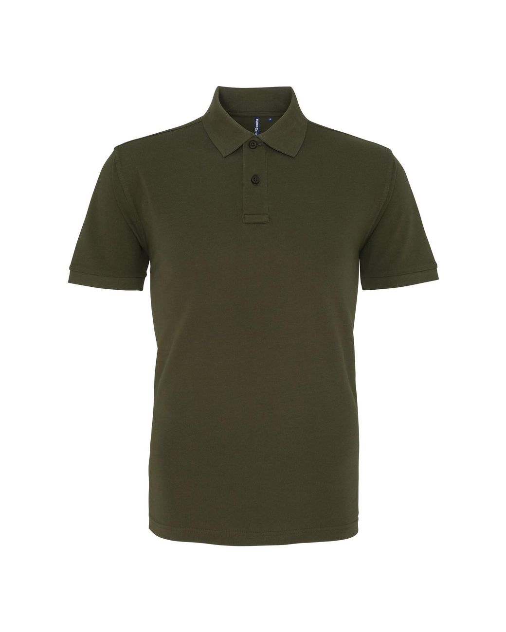 Asquith & Fox Green Plain Short Sleeve Polo Shirt Cotton for men