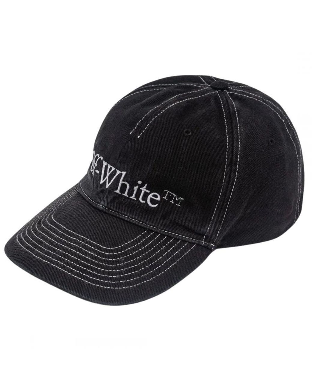 Off-White c/o Virgil Abloh Black Bookish Ow Baseball Cap for men