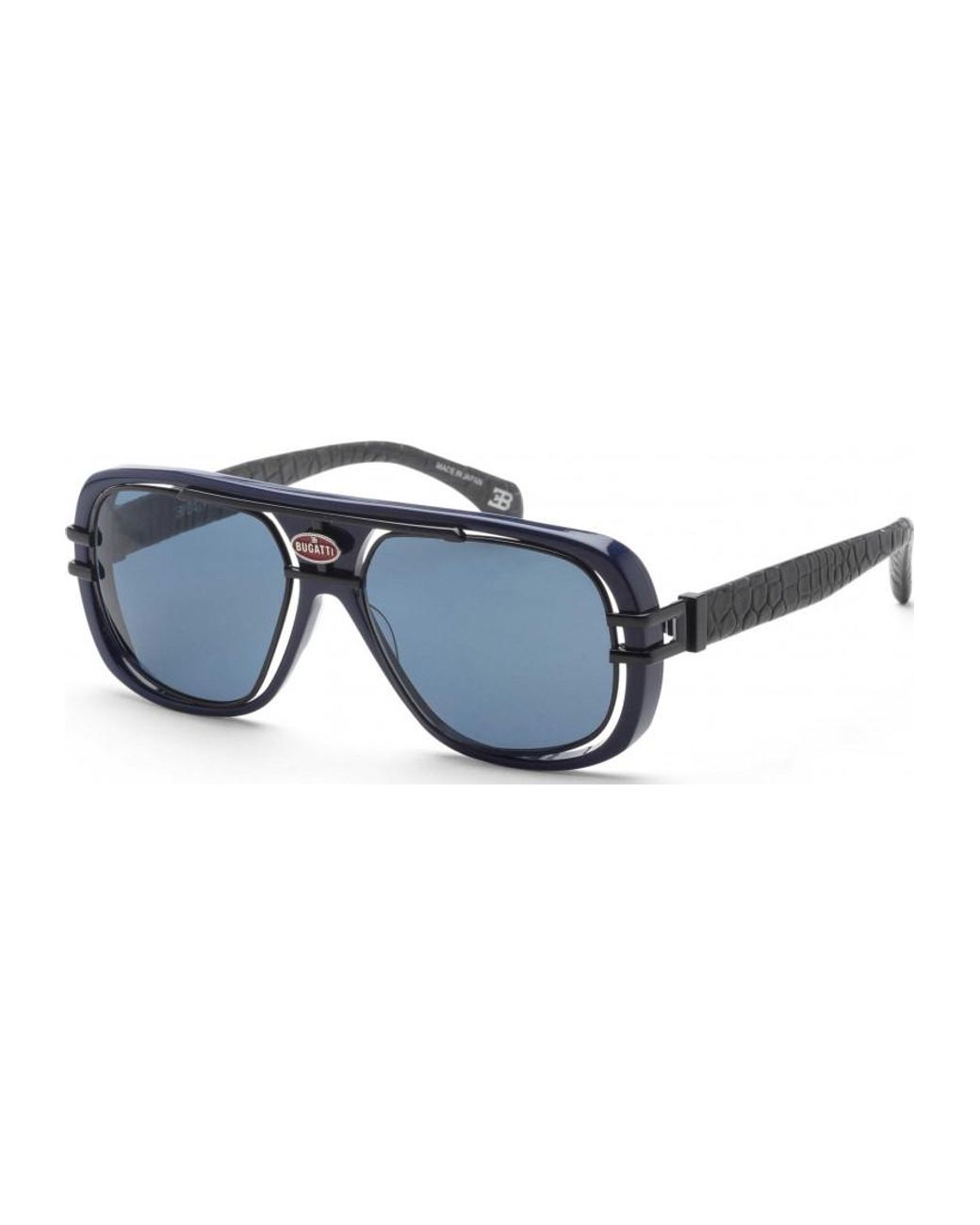 Bugatti Blue 07 Dk 56 Blu Bk Sunglasses for men