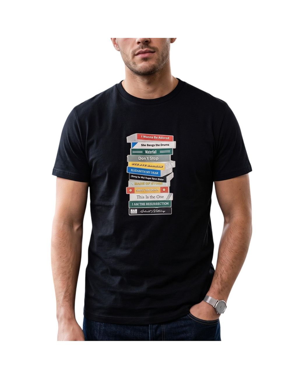 Weekend Offender Black T Shirts Limone Graphic Summer Top Short Sleeve Cotton Tee for men