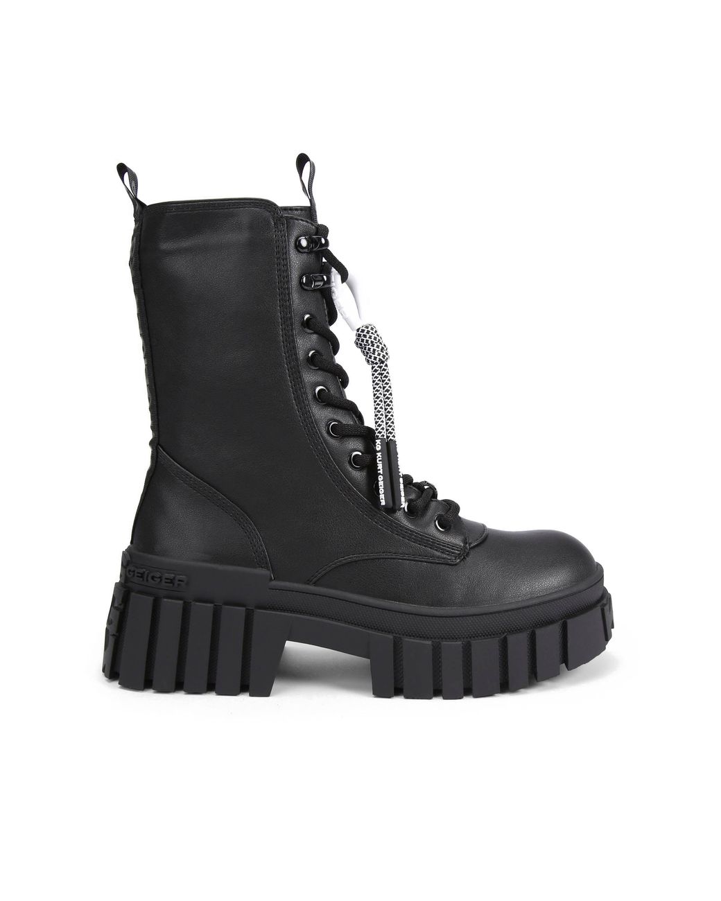 KG by Kurt Geiger Black Tegan Lace Up2 Boots