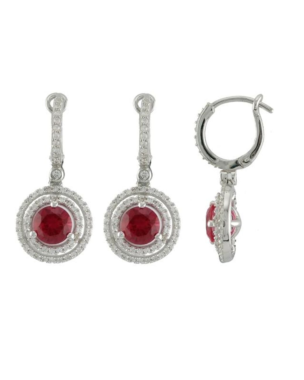 Orphelia Black 'Belina' 925 Sterling Drop Earrings