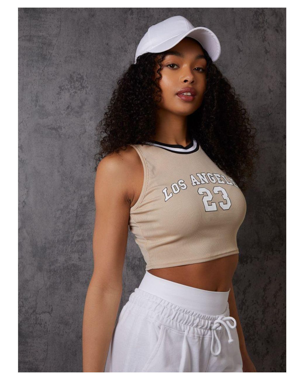 Pink Vanilla Multicolor Sports Stripe Varsity Super Crop