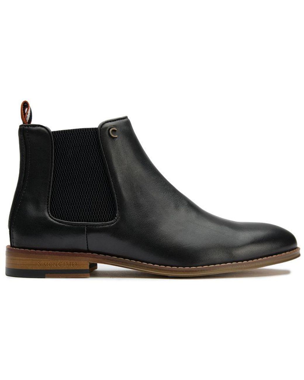 Simon Carter Black Elgar 2 Chelsea Boots for men