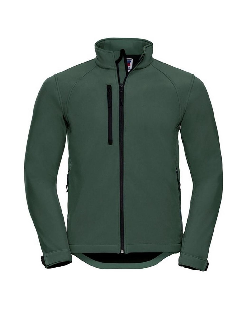 Russell Green Soft Shell Jacket (Bottle) for men