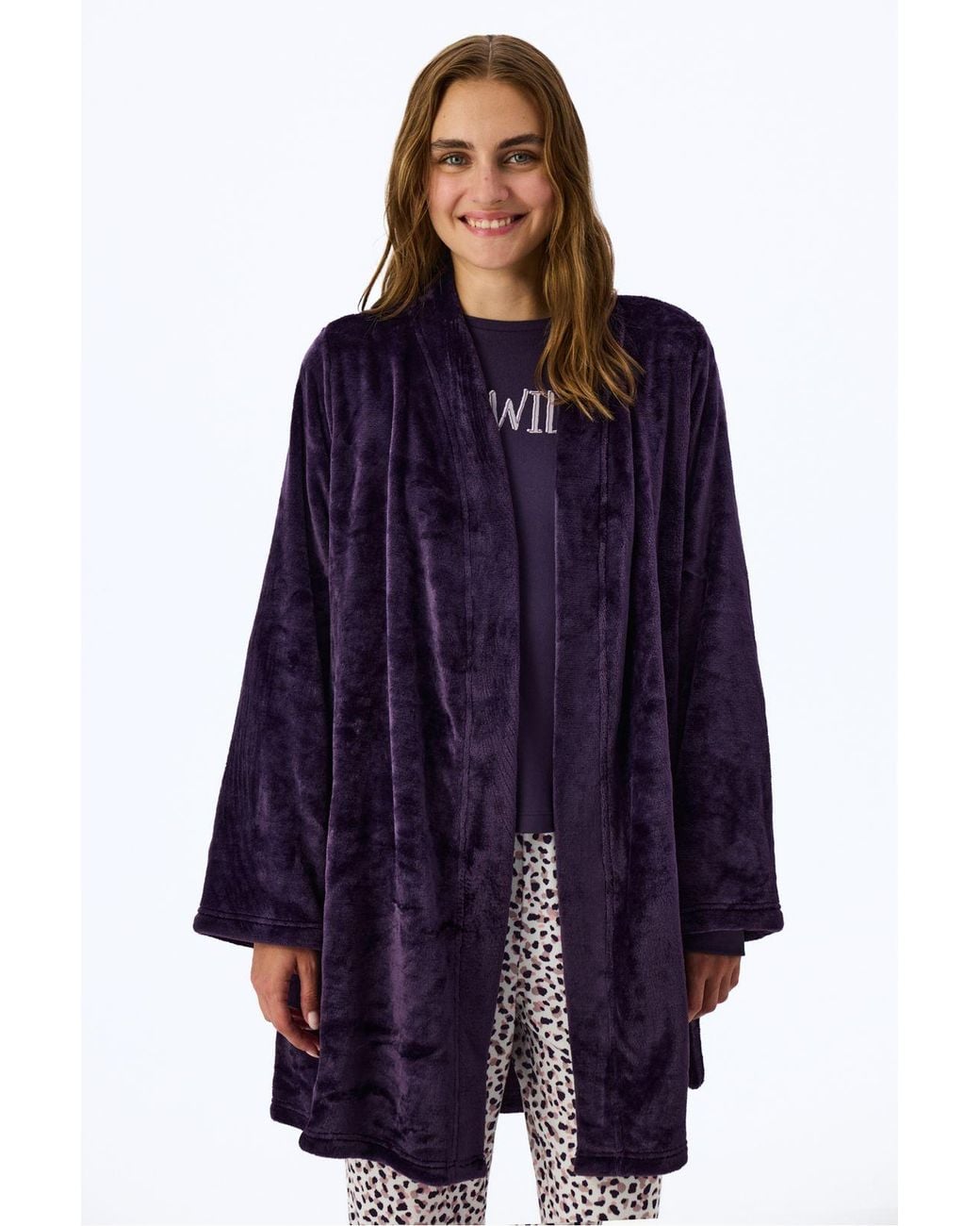 Penti Blue Midnight Mood Long Sleeve Robe