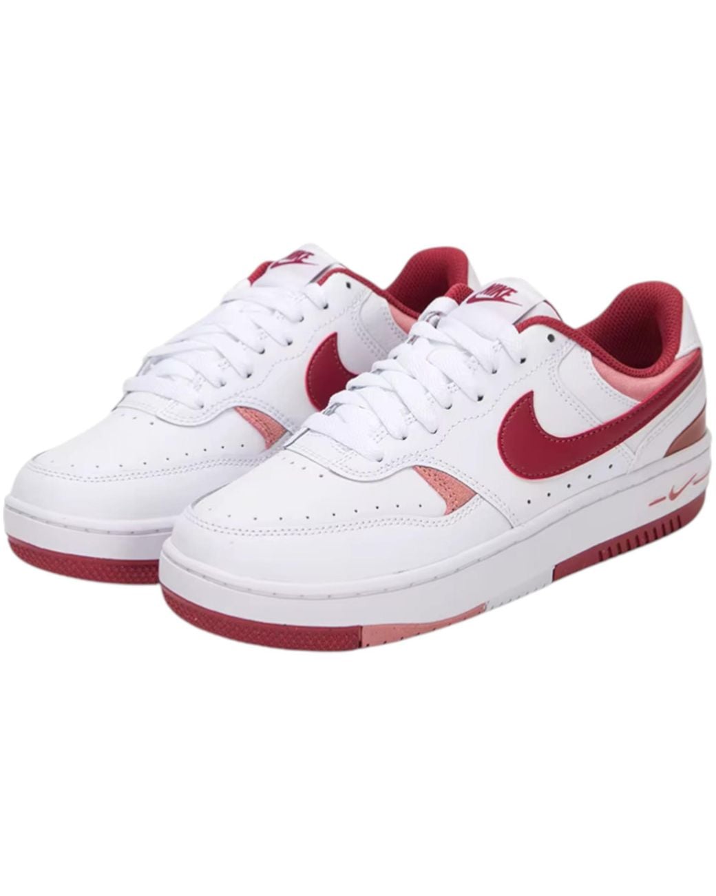 Nike White Trainers Gamma Force Casual Sneakers Lace Up Low Top Retro Shoes