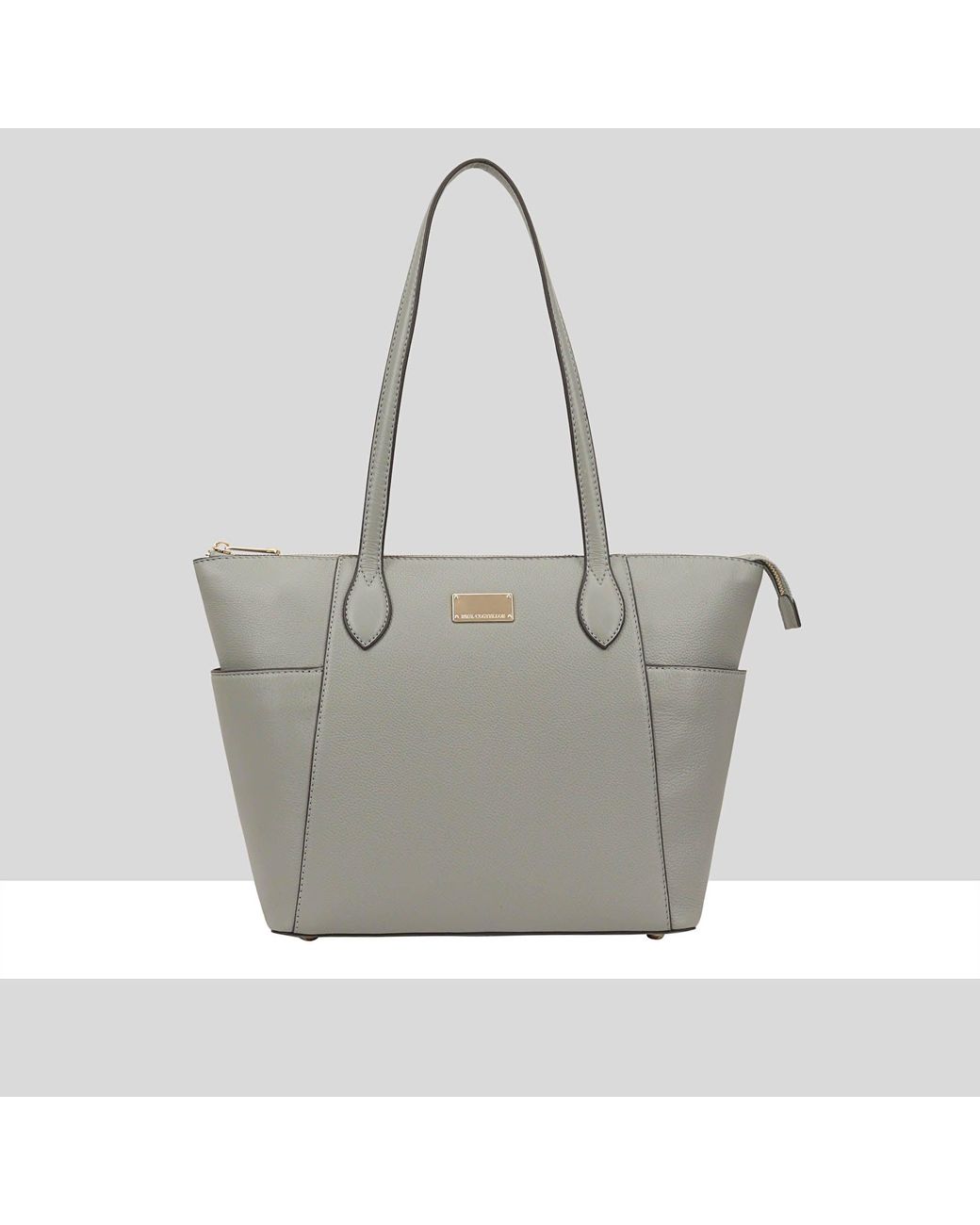 Paul Costelloe Gray Morava Leather Tote/Shoulder Bag