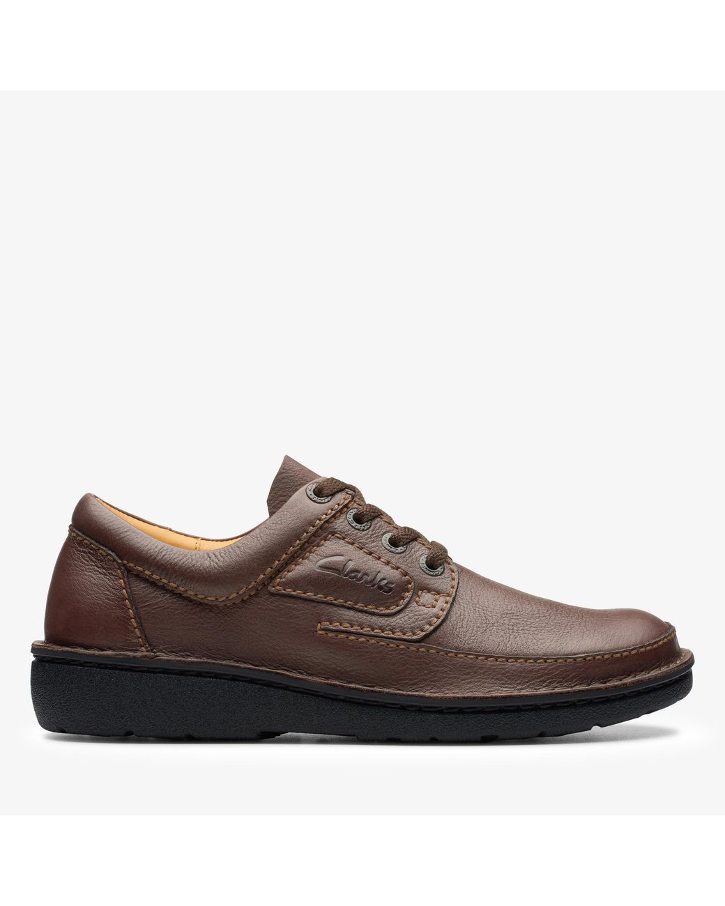 Clarks Brown Nature Ii Tan Shoes for men