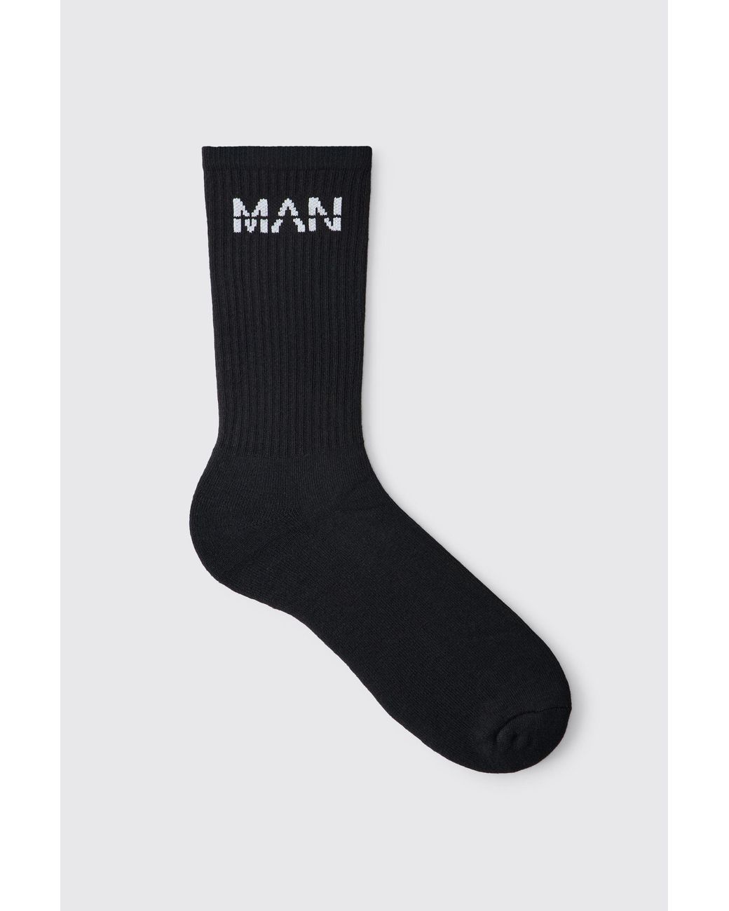 BoohooMAN Black 5 Pack Sport Socks for men