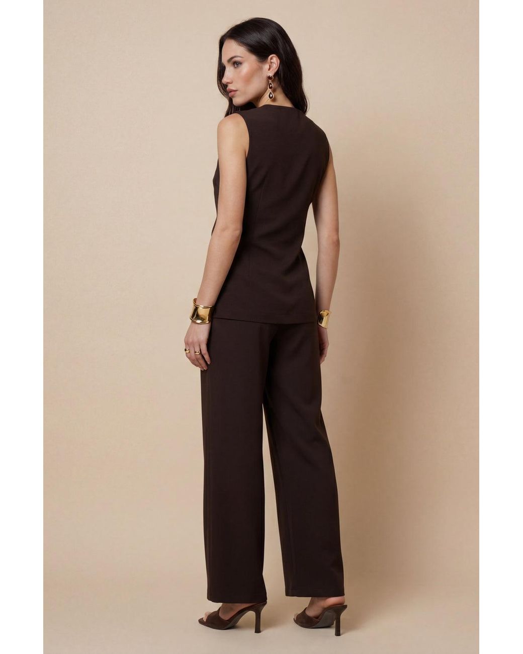 Urban Bliss Natural Cross Over Waistcoat
