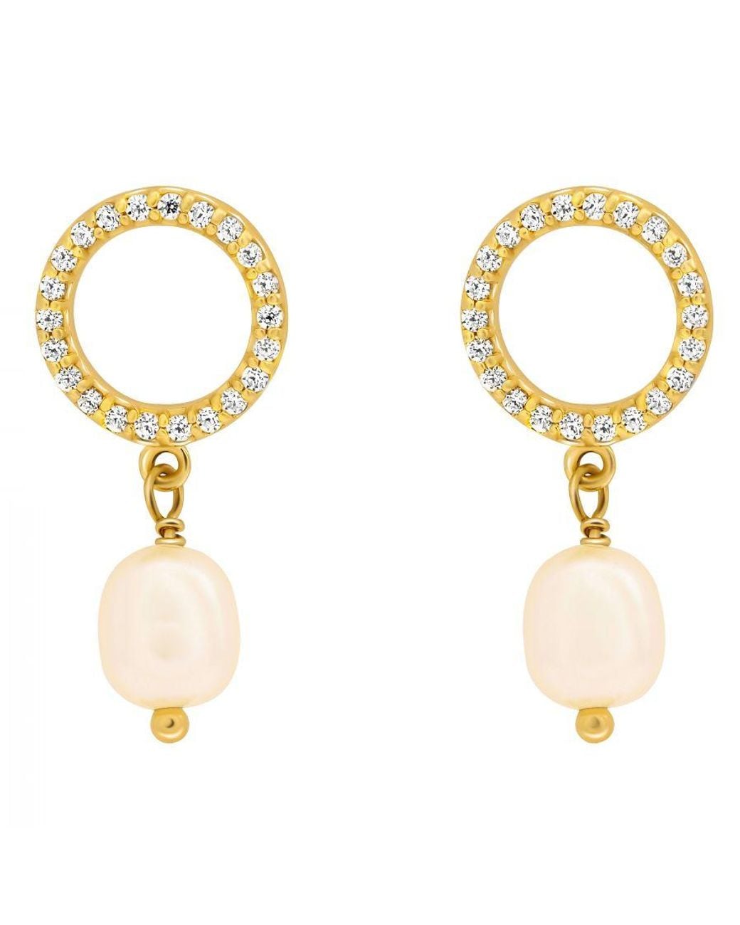 Orphelia Metallic 'Spa' 925 Sterling Drop Earrings