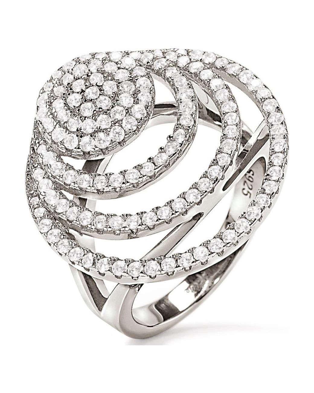Folli Follie Gray 3R17S034C-52 Ladies Ring