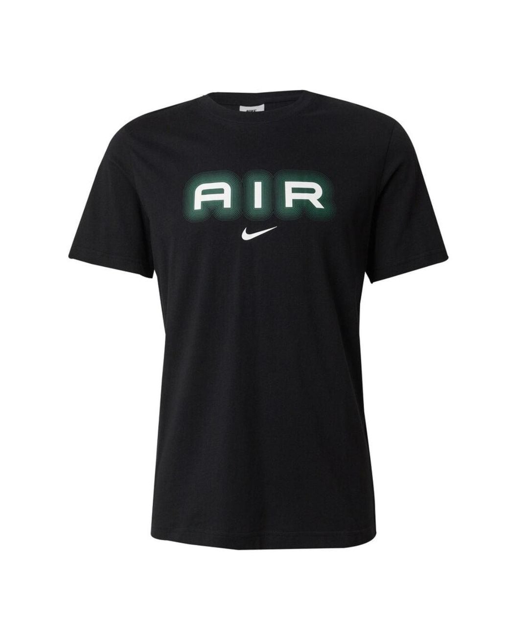 Nike Black Sportswear Air Graphic Tee Print T-Shirt Cotton for men