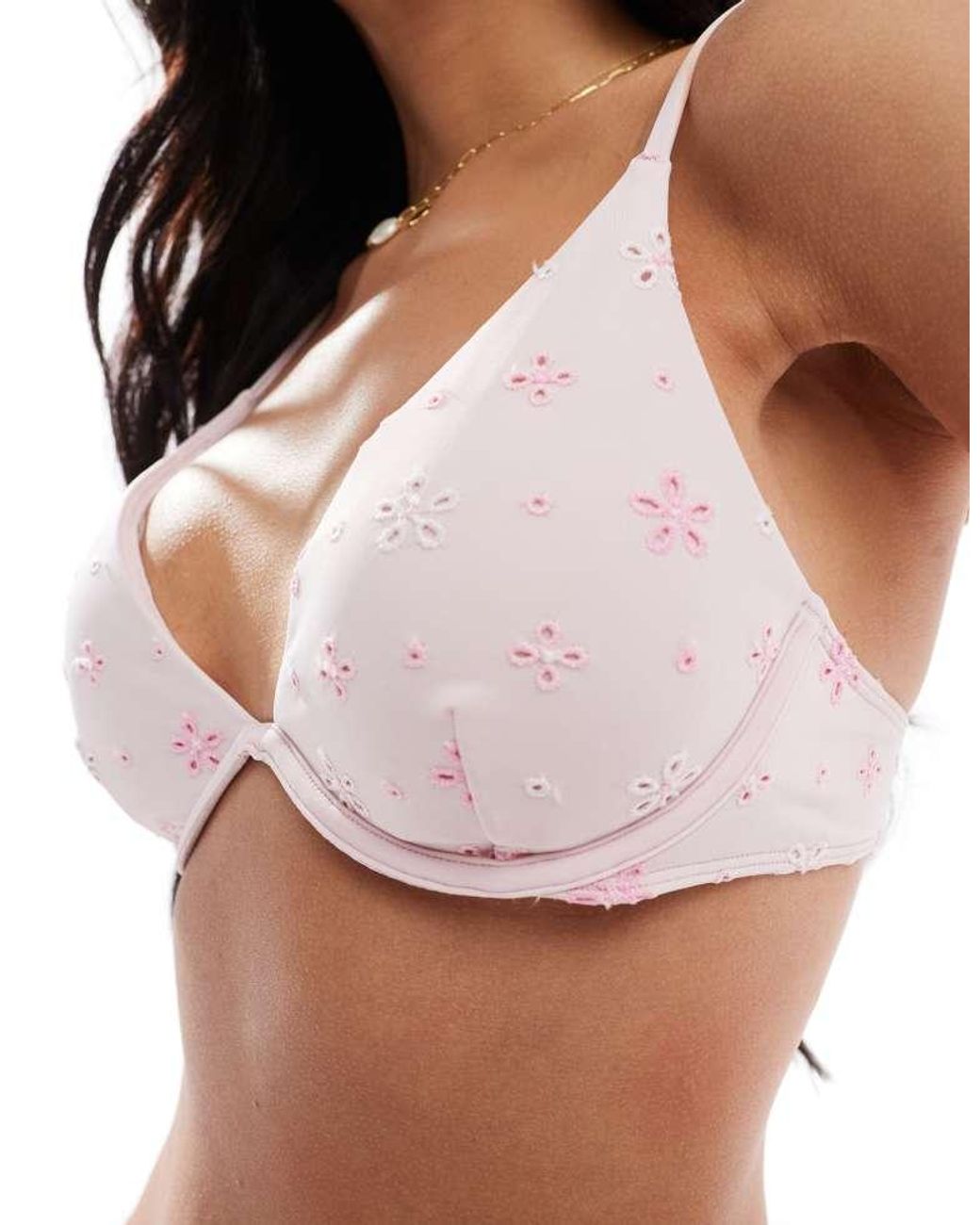 Hollister Multicolor Underwire Bikini Top Co-Ord