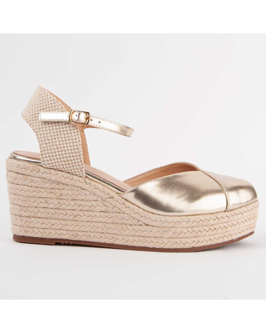 Montevita Metallic Wedge Espadrille Balenci3
