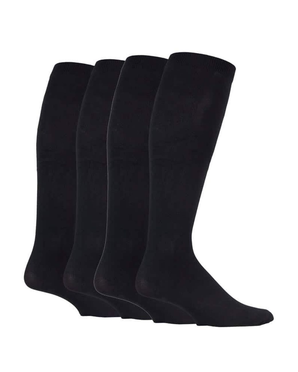 IOMI Black 2 Pairs Of 80 Denier Compression Knee High Energising Socks 6-11 Uk for men