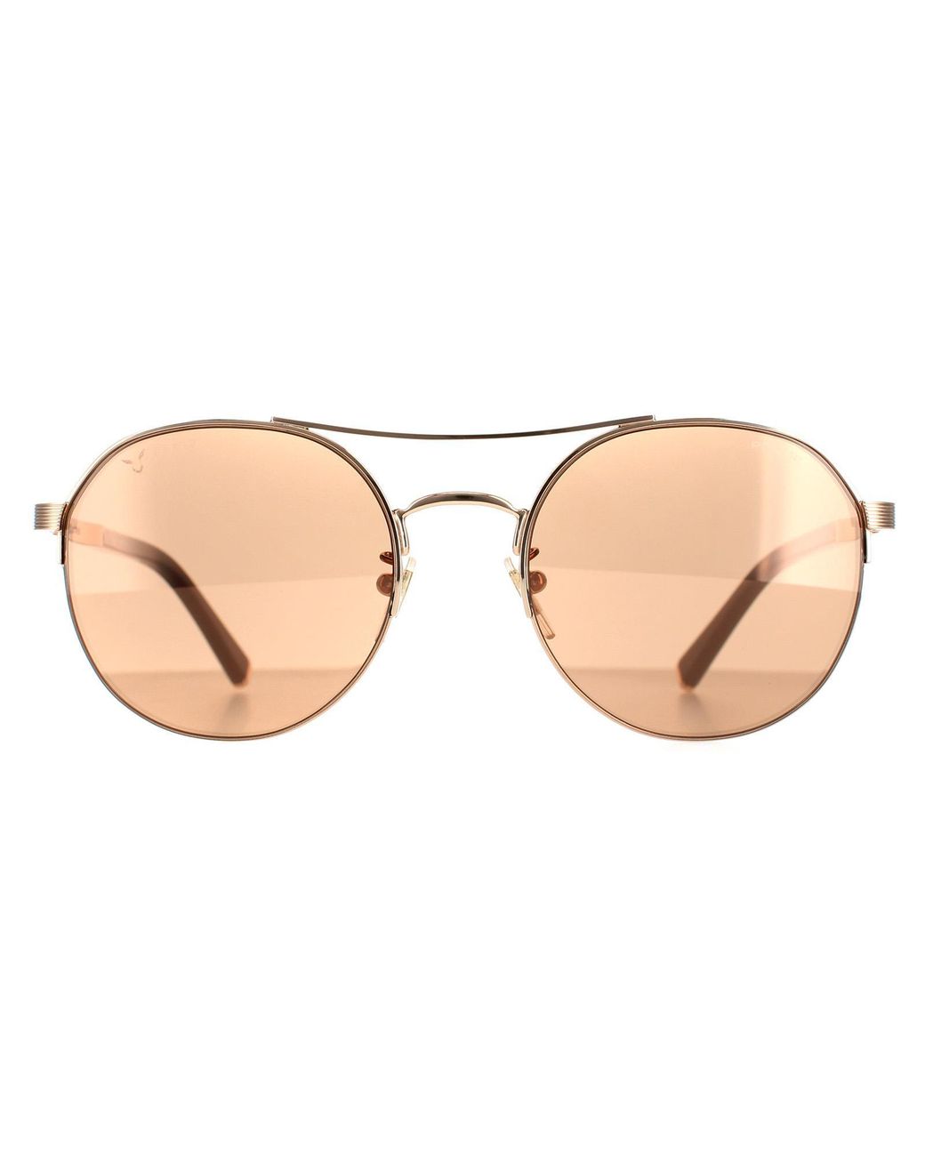 Police Brown Aviator Shiny Copper Mirror Spla24 Lewis 03 Metal for men