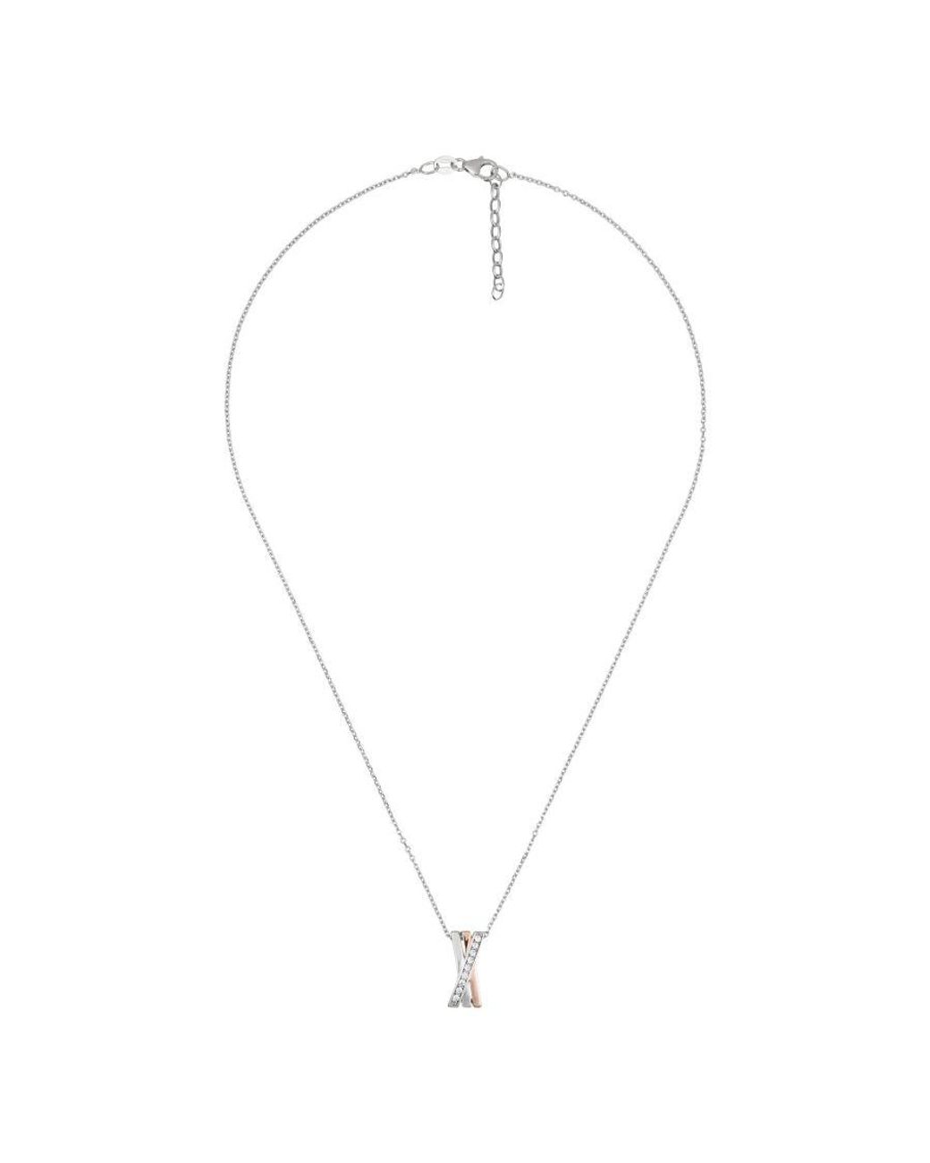 Orphelia Metallic 925 Sterling Chain With Pendant