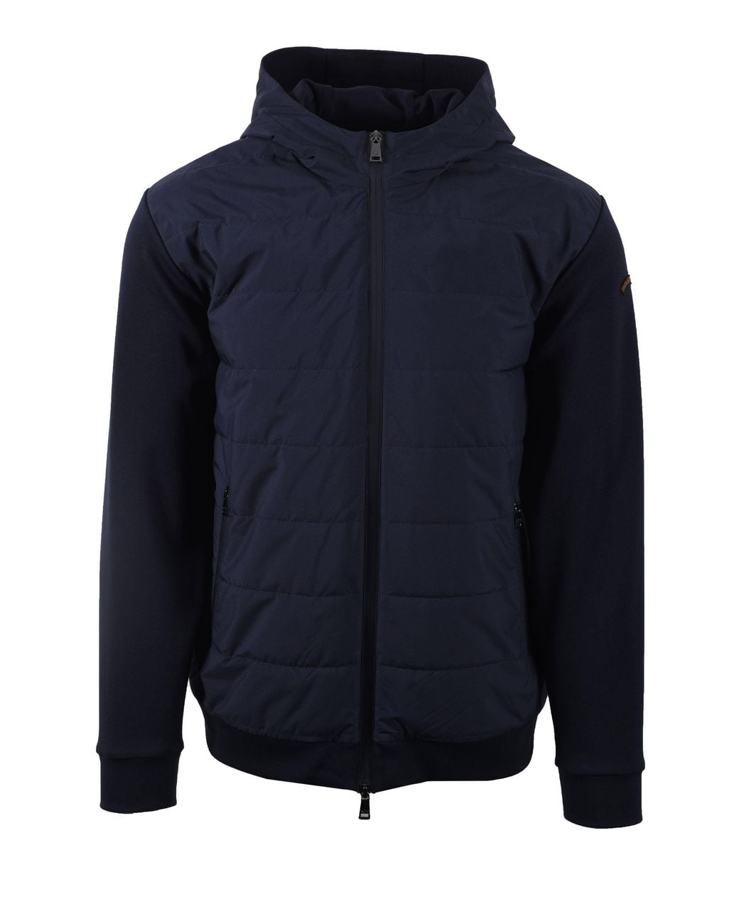 Paul & Shark Blue Full Zip Hybrid Jacket Cotton for men
