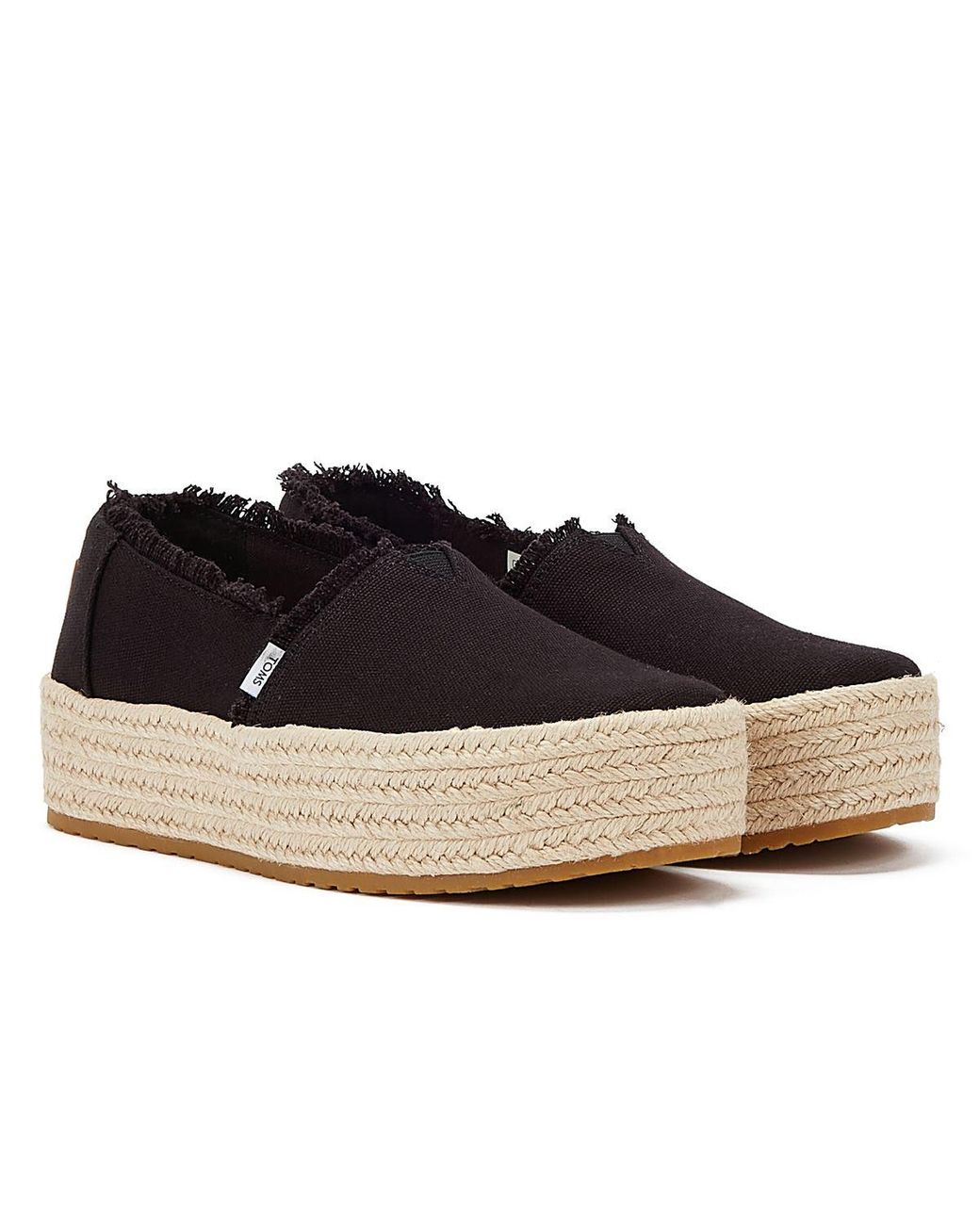 TOMS Blue Canvas Valcia Espadrilles Textile