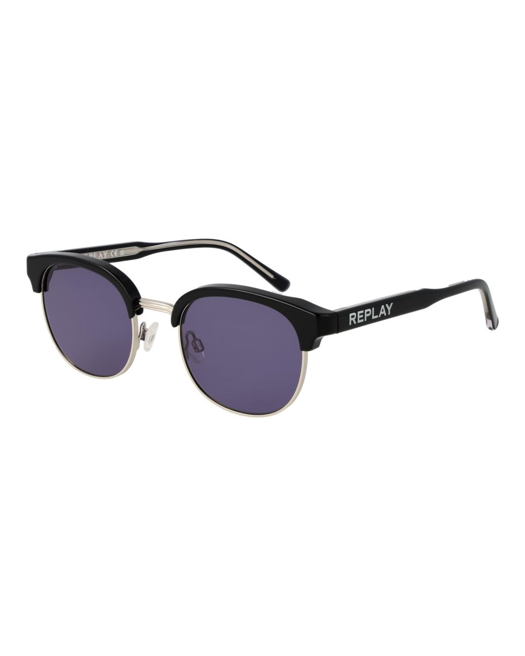 Replay Blue Metal Sunglasses