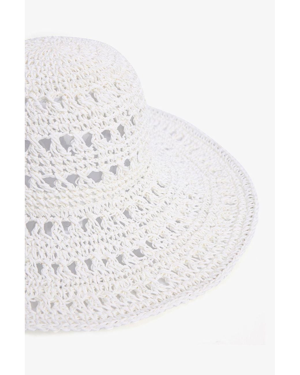 Penti White Gaze Straw Hat