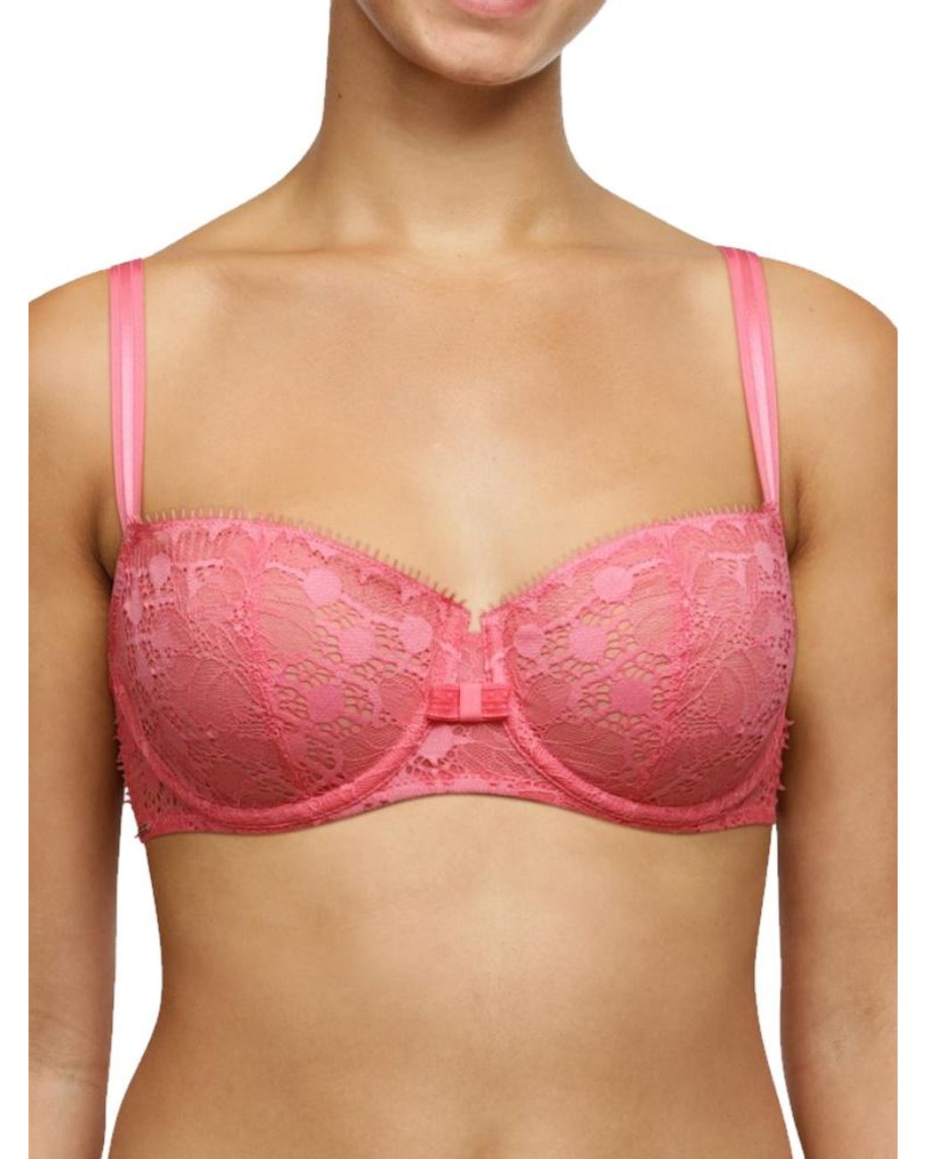 Chantelle Red Day To Night Half Cup Bra