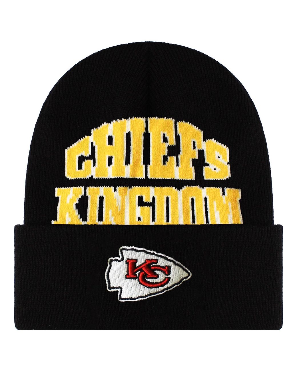 Mitchell & Ness Black Nfl Kansas City Chiefs Origins Knit Beanie for men