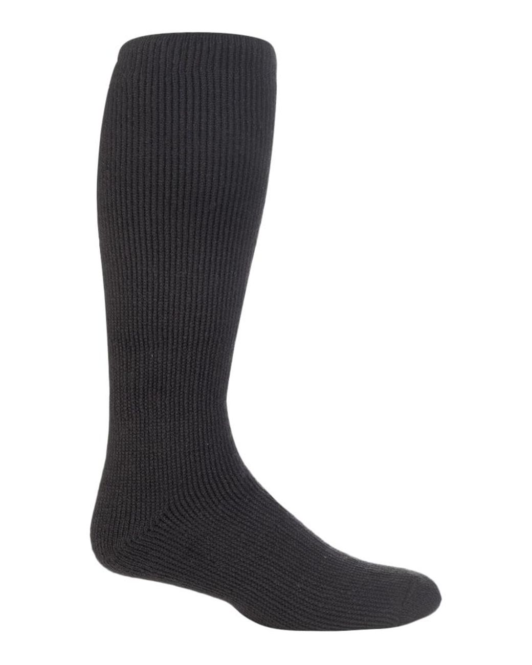 Heat Holders Black Extra Long Thick Thermal Knee High Socks 6-11 Uk for men