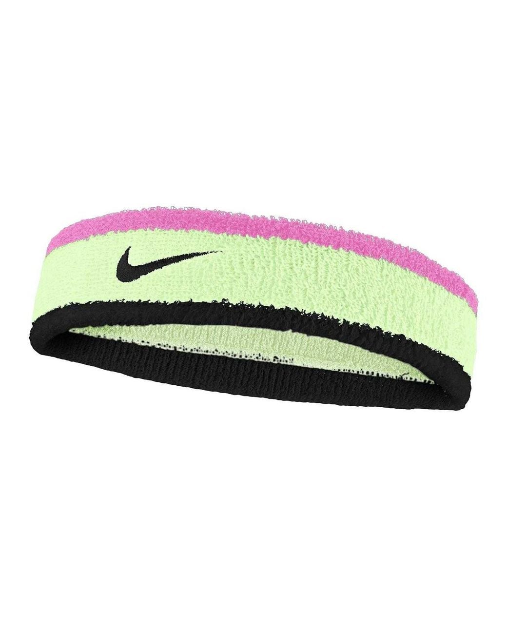 Nike Green Swoosh Colour Block Headband (Volt/