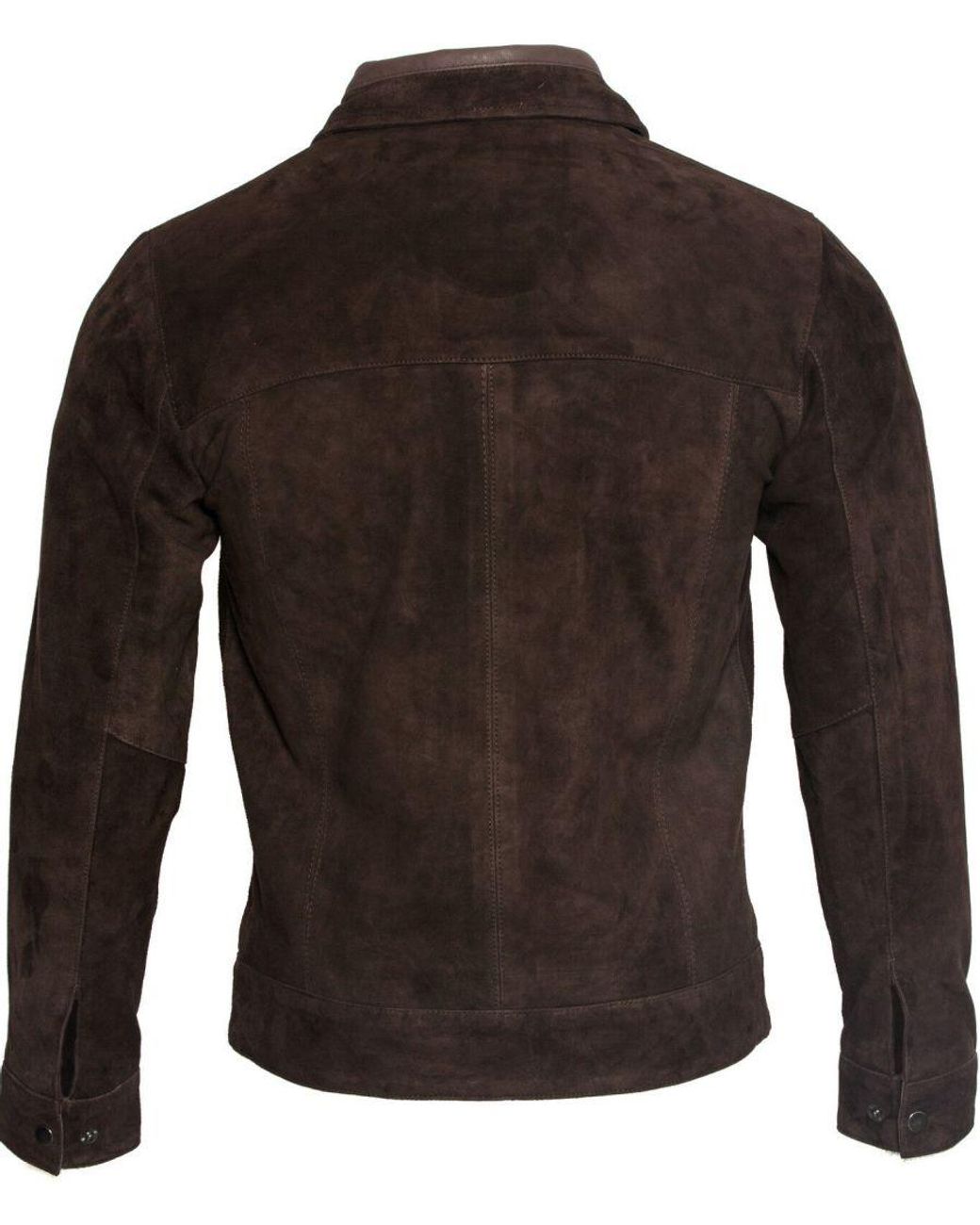 Infinity Leather Brown Retro Goat Suede Biker Jacket for men
